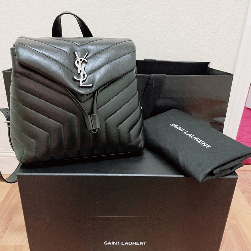 Authentic YSL Loulou Small Backpack